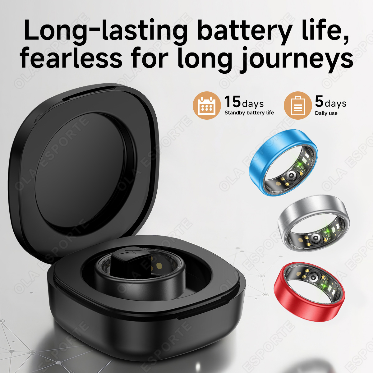 New Smart Ring with Case Heart - Blood Pressure Monitor 评论和价格