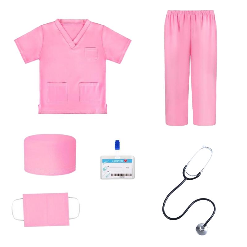 Kids Doctor Scrubs Costume Set - Stethoscope 评论和价格