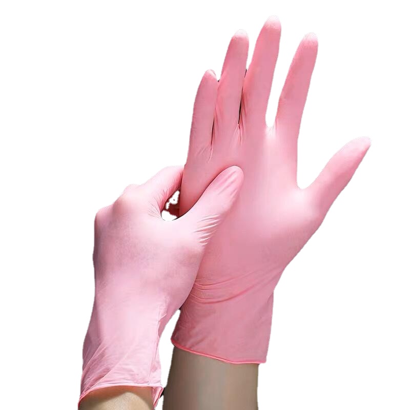 50/100PCS Pink Nitrile Gloves  - Medical Gloves 评论和价格
