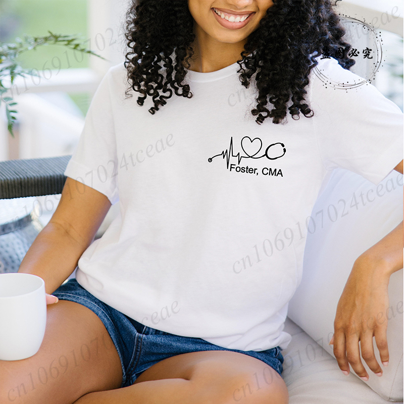Custom Name Nurse Shirt Stetho - Stethoscope 评论和价格