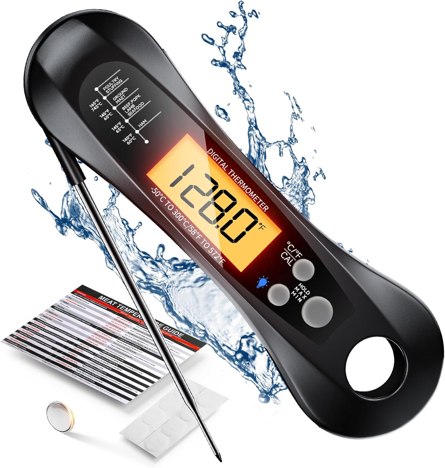Digital Instant Read Meat Ther - Thermometer Digital 评论和价格