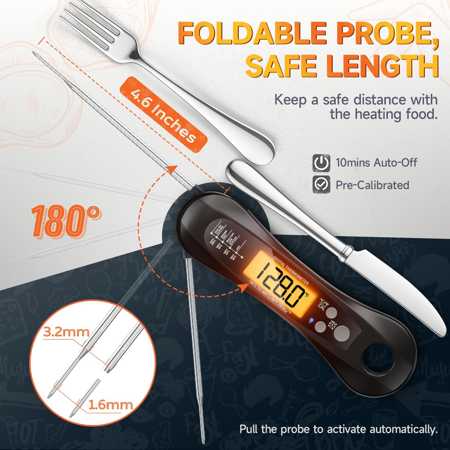 Digital Instant Read Meat Ther - Thermometer Digital 评论和价格