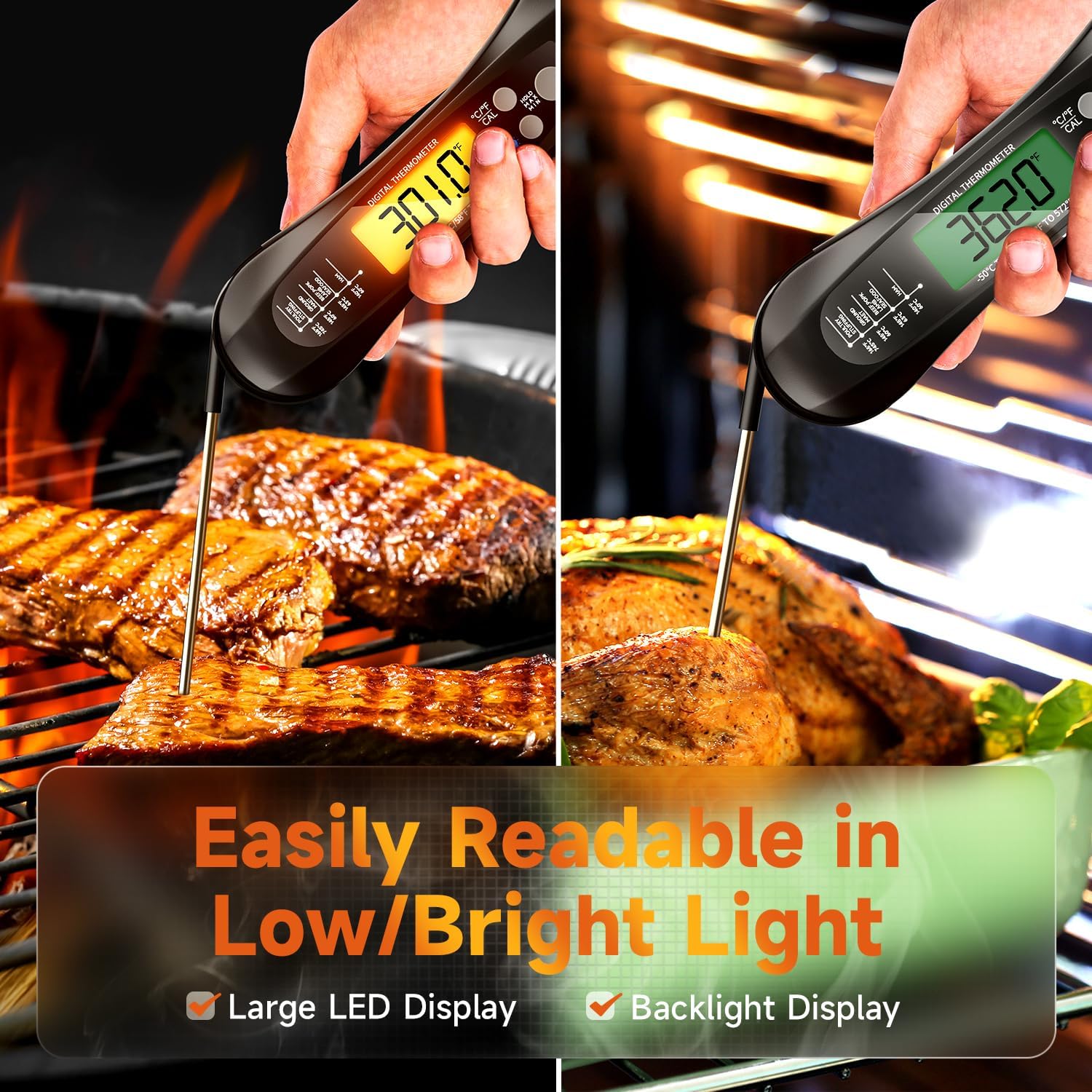 Digital Instant Read Meat Ther - Thermometer Digital 评论和价格