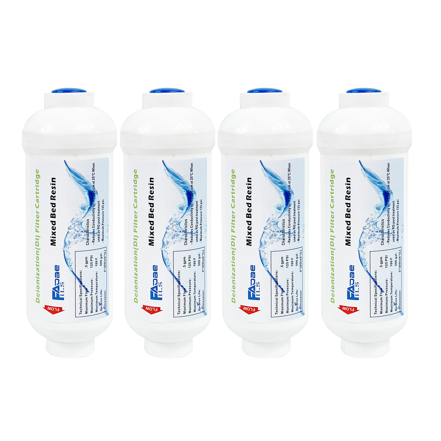 4 Pack Inline DI Mixed Bed Res - Xlab Medical 评论和价格