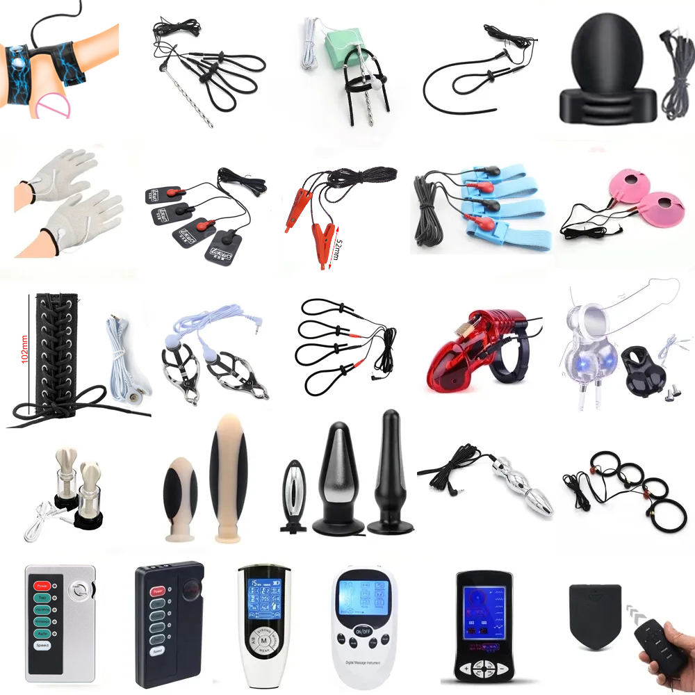 Electro E-stim Toy Massage Sti - Medical Gloves 评论和价格