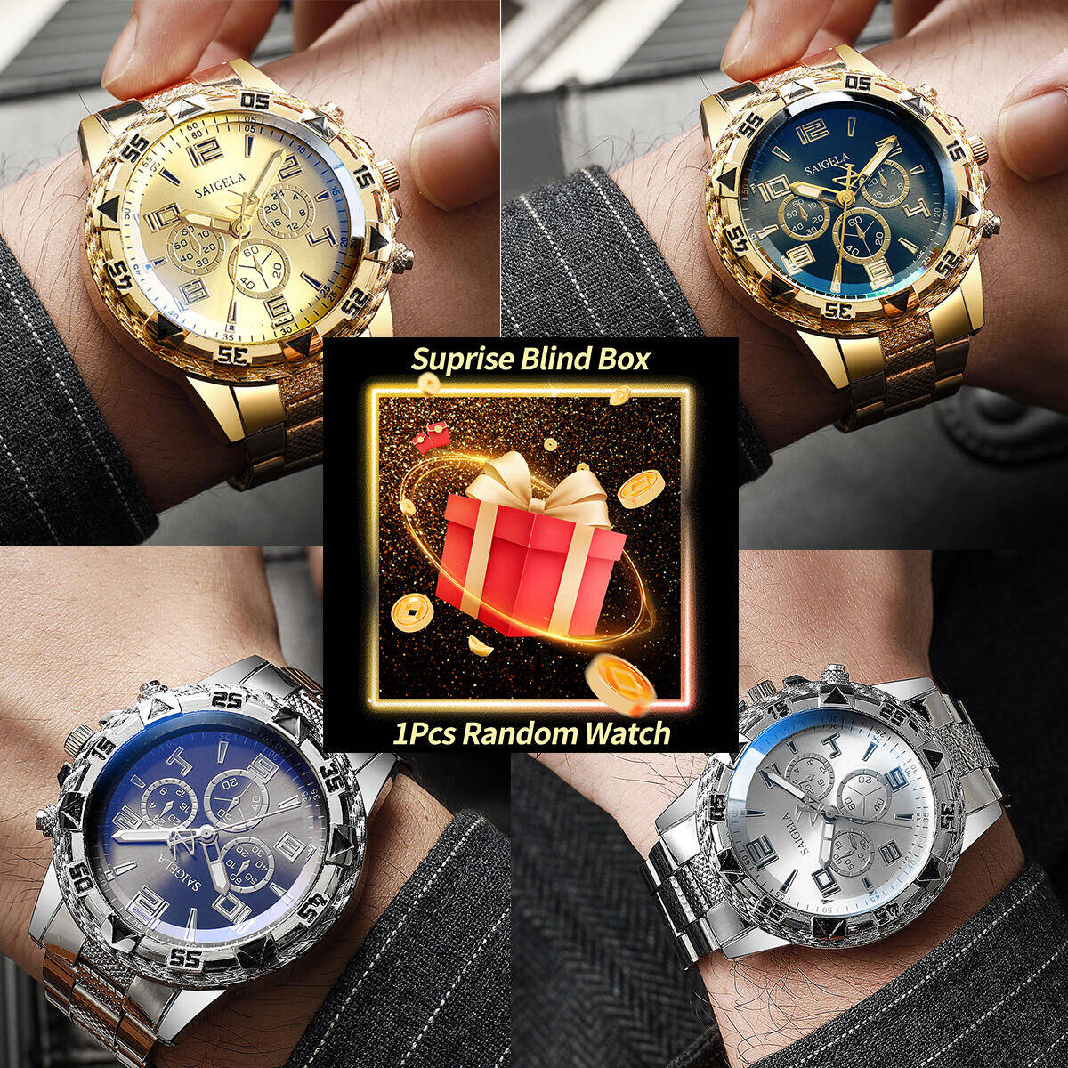 1PC Surprise Mystery Watch Bli - Bandage 评论和价格