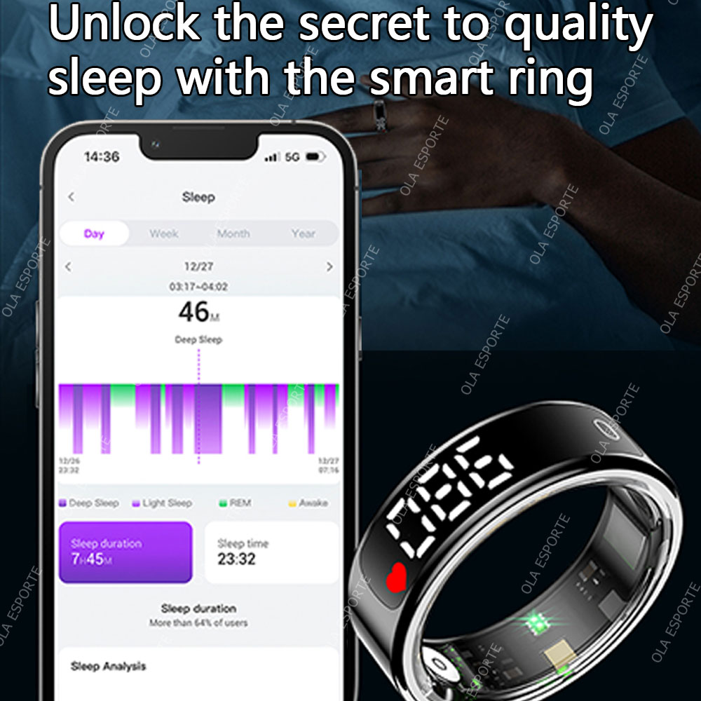 Smart Ring with Charging Case  - Blood Pressure Monitor 评论和价格