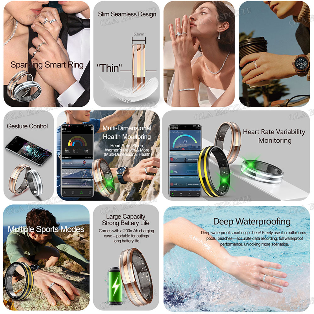 Gesture Sensing Smart Ring Hea - Blood Pressure Monitor 评论和价格